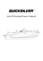 Quicksilver Activ 755 Sundeck Owner'S Manual preview