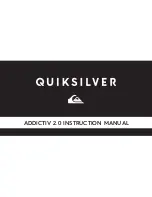 Quicksilver ADDICTIV 2.0 Instruction Manual preview