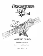 Quicksilver MAX Sprint Assembly Manual preview