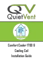 Preview for 1 page of Quiet Vent Comfort Cooler 1700 Installation Manual