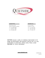 Предварительный просмотр 64 страницы Quietside ODW-099A Installation Manual And Owner'S Manual