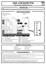 Preview for 3 page of quiko QK-CE220CTN Installation And Operation Manual