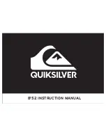 Quiksilver B’52 Instruction Manual preview