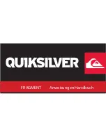 Preview for 61 page of Quiksilver Fragment Instruction Manual