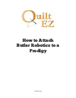 Preview for 1 page of Quilt EZ Prodigy Manual