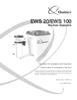 Quincy Compressor EWS 100 Instructions For Installation And Operation Manual preview