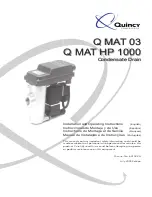 Предварительный просмотр 1 страницы Quincy Compressor Q MAT 03 Installation And Operating Instructions Manual