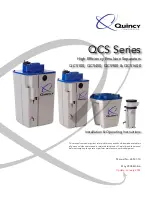 Quincy Compressor QCS Series Operating Instructions Manual preview