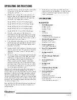 Preview for 8 page of Quincy Compressor QPHT 20 Operator'S Manual