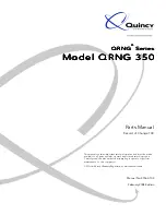 Preview for 1 page of Quincy Compressor QRNG 350 Parts Manual