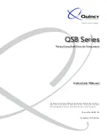Quincy Compressor QSB Series Instruction Manual preview