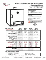 Quincy lab Analog Series Operating Manual preview