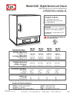 Quincy lab GCE Series Operating Manual preview