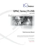 Quincy QPNC 100 Parts And Instruction Manual preview