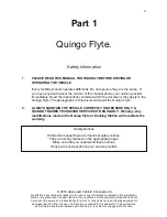 Preview for 3 page of Quingo Flyte Owner'S And Service Manual