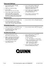 Предварительный просмотр 4 страницы QUINN 64915 Owner'S Manual & Safety Instructions