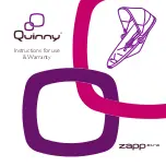 Preview for 1 page of Quinny zapp xtra Instructions For Use & Warranty