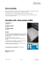 Preview for 11 page of Quins LC20 Manual
