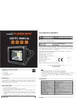 Preview for 1 page of Quintezz LED 10W FLOODLIGHT User Manual