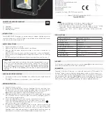 Preview for 3 page of Quintezz LED 10W FLOODLIGHT User Manual