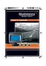 Preview for 1 page of Quintezz Radar Alert User Manual