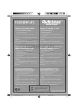 Preview for 14 page of Quintezz Radar Flash User Manual