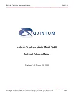 Preview for 1 page of Quintum ITA-200 Technical Reference Manual