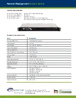 Preview for 2 page of Quintum Remote Management Session Technical Specifications And Operating Instructions