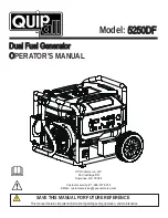 Предварительный просмотр 1 страницы Quipall 5250DF Operator'S Manual