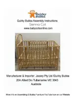 Quirky Bubba Sienna Cot Assembly Instructions Manual preview