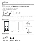 Quoizel ABY8408OZ Installation Manual предпросмотр