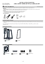 Quoizel AMBL8405WT Installation Manual предпросмотр