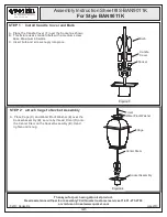 Предварительный просмотр 3 страницы Quoizel Bain BAN9011K Assembly Instruction Sheet