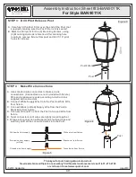 Предварительный просмотр 4 страницы Quoizel Bain BAN9011K Assembly Instruction Sheet