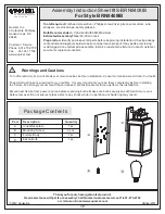 Предварительный просмотр 1 страницы Quoizel BRN8408IB Assembly Instruction