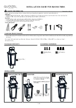 Quoizel Buckley BUK9007MBK Installation Manual preview