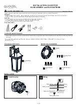 Preview for 1 page of Quoizel BUK8406MBK Installation Manual