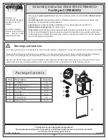 Предварительный просмотр 1 страницы Quoizel Chancellor CCR8406CU Assembly Instruction Sheet