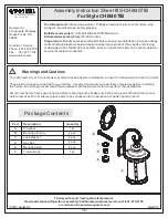 Quoizel CHI8407IB Assembly Instruction Sheet preview