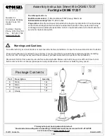 Предварительный просмотр 1 страницы Quoizel CKME1723T Assembly Instruction Sheet