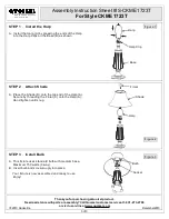 Предварительный просмотр 3 страницы Quoizel CKME1723T Assembly Instruction Sheet