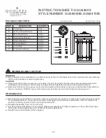 Quoizel GLN8409IB Instruction Sheet предпросмотр