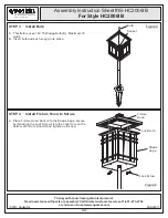 Предварительный просмотр 4 страницы Quoizel HC2006IB Assembly Instruction Manual