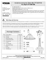 Предварительный просмотр 1 страницы Quoizel King TF1508TVB Assembly Instruction Sheet