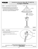 Предварительный просмотр 4 страницы Quoizel King TF1508TVB Assembly Instruction Sheet