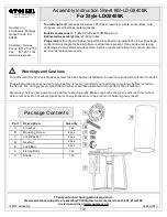 Предварительный просмотр 1 страницы Quoizel LDG8408K Assembly Instruction Sheet