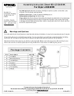 Предварительный просмотр 1 страницы Quoizel LDG8409K Assembly Instruction Sheet