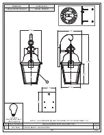 Предварительный просмотр 2 страницы Quoizel MHE8406K Assembly Instruction Sheet