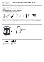 Quoizel MRL9009SU Installation Manual предпросмотр