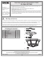 Предварительный просмотр 1 страницы Quoizel NY1794K Assembly Instruction Sheet